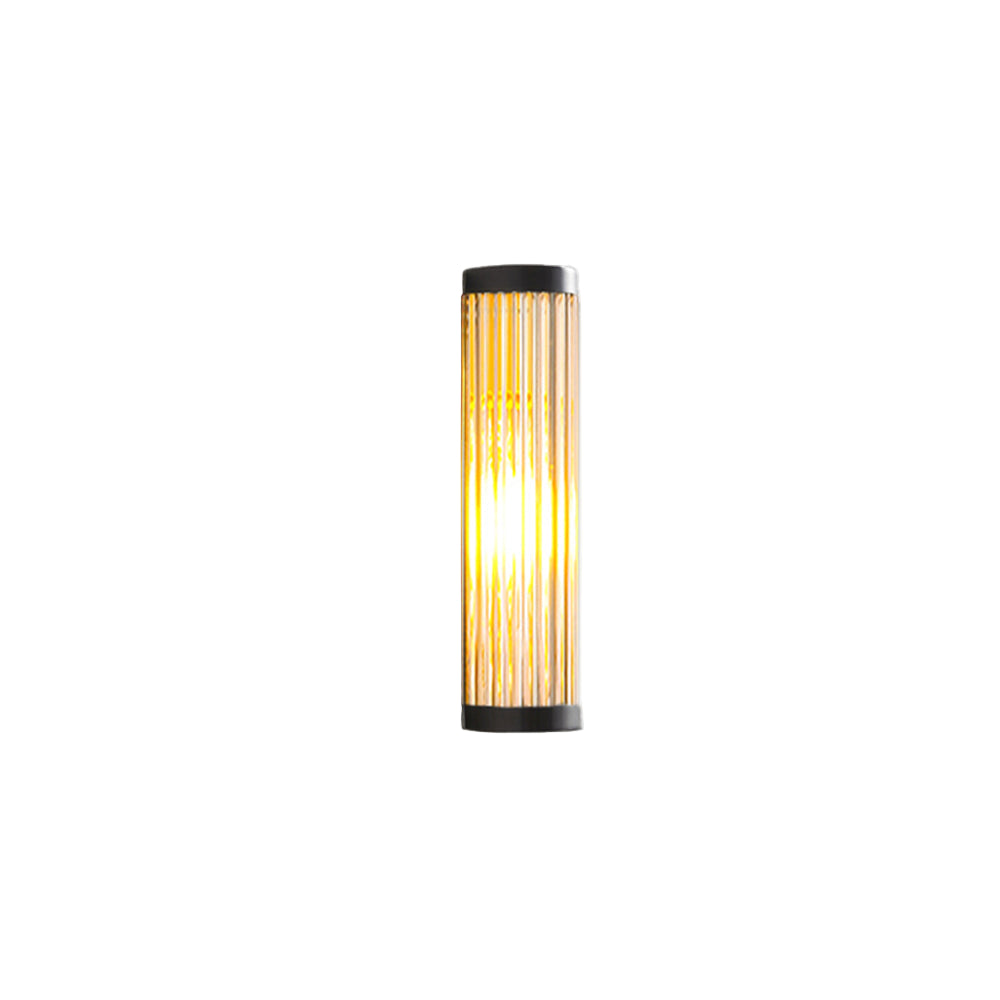 Modern Outdoor Wall Lamp – IP65 Waterproof Black Metal and Glass Sconce for Exterior Lighting 0