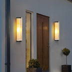Modern Outdoor Wall Lamp – IP65 Waterproof Black Metal and Glass Sconce for Exterior Lighting 2