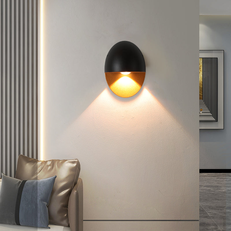 Modern Outdoor Wall Light Sconce – Waterproof LED Fixture in Black, Gold, and White for Stylish Illumination 11