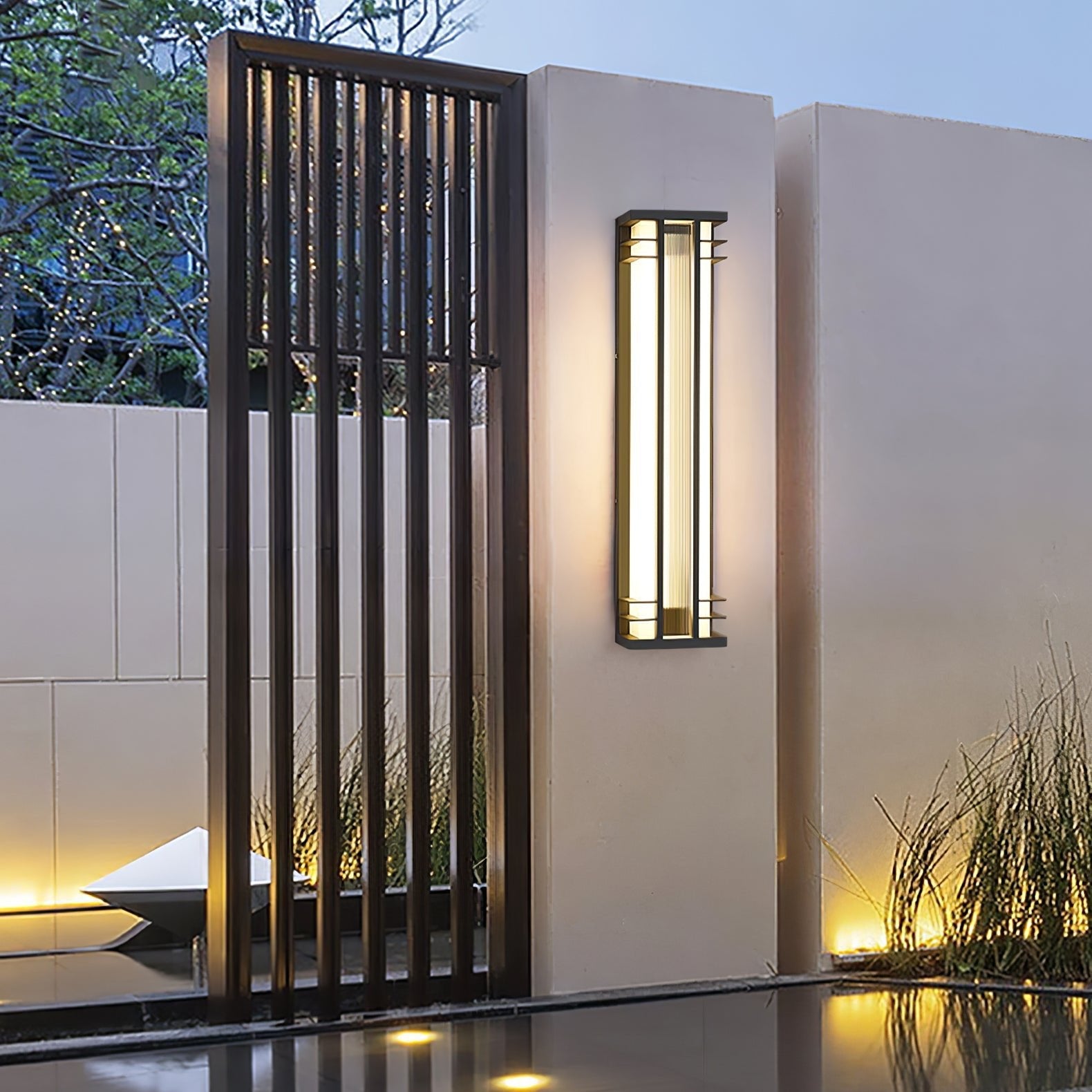 Modern Outdoor Wall Light Stainless Steel LED Waterproof 8