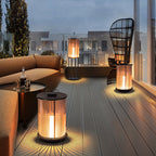 Modern Outdoor Wall Lights – Cylinder Glass and Stainless Steel Garden Lights for Patio Illumination 0