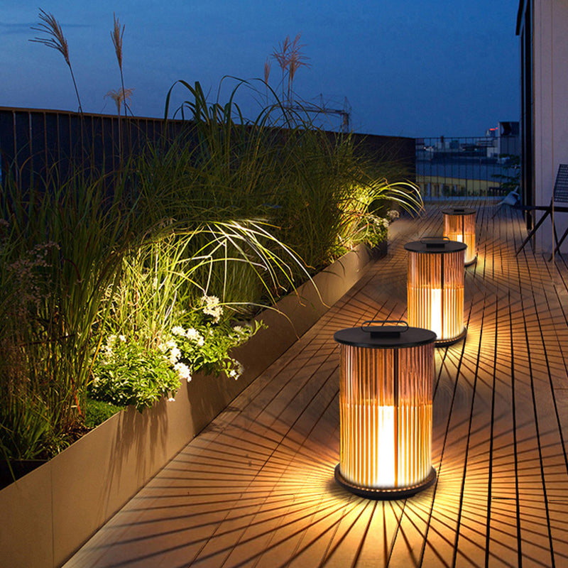 Modern Outdoor Wall Lights – Cylinder Glass and Stainless Steel Garden Lights for Patio Illumination 10