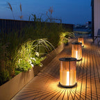 Modern Outdoor Wall Lights – Cylinder Glass and Stainless Steel Garden Lights for Patio Illumination 10