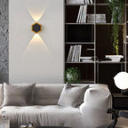 Modern Outdoor Wall Sconce Lamp – Hexagonal LED Wall Light in Durable Aluminum for Patios and Fences 11