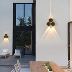 Modern Outdoor Wall Sconce Lamp – Hexagonal LED Wall Light in Durable Aluminum for Patios and Fences 2