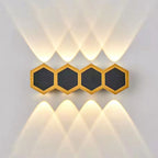 Modern Outdoor Wall Sconce Lamp – Hexagonal LED Wall Light in Durable Aluminum for Patios and Fences 5