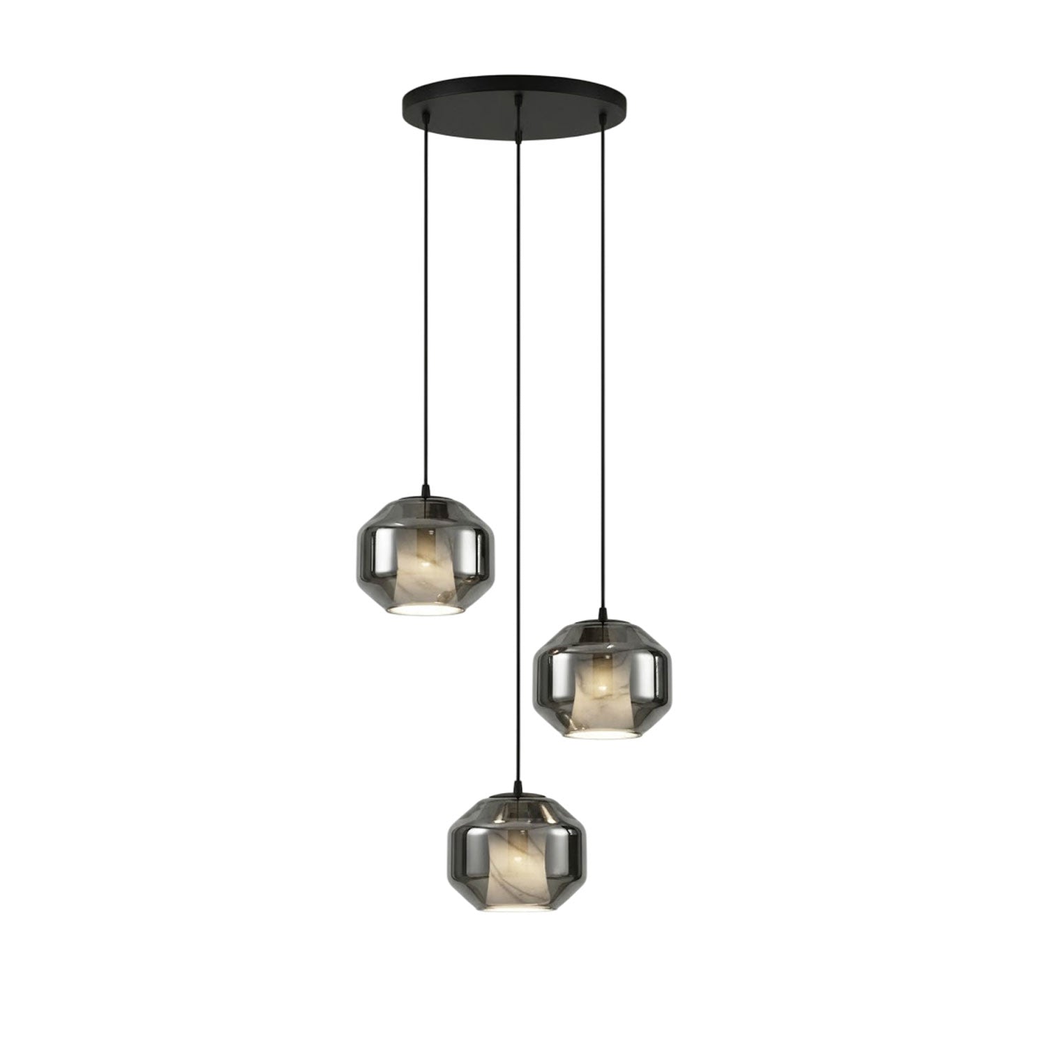 Modern Pendant Light Alabaster Glass Adjustable Height 14