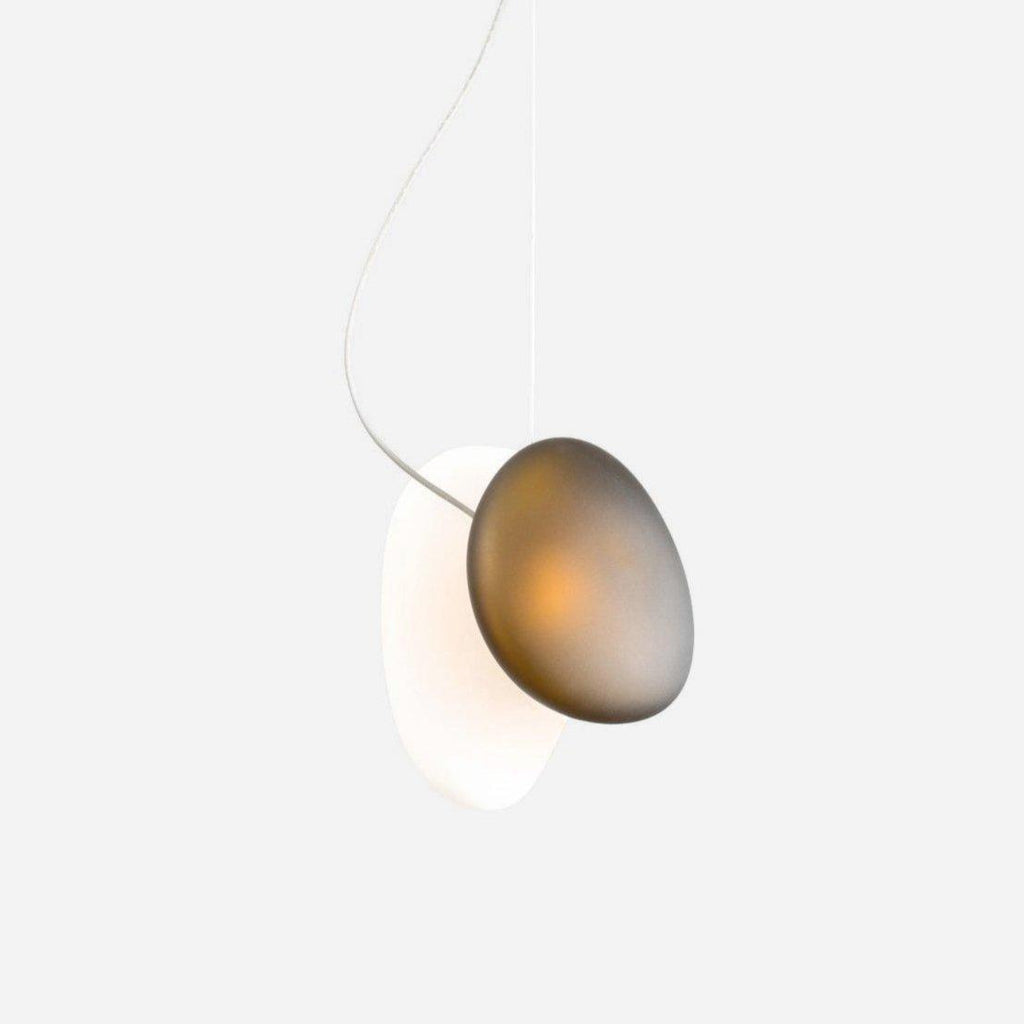 Modern Pendant Light Frosted Glass Adjustable Height 1