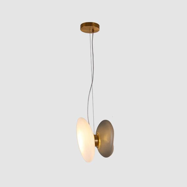 Modern Pendant Light Frosted Glass Adjustable Height 10