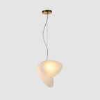 Modern Pendant Light Frosted Glass Adjustable Height 12