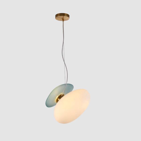 Modern Pendant Light Frosted Glass Adjustable Height 14