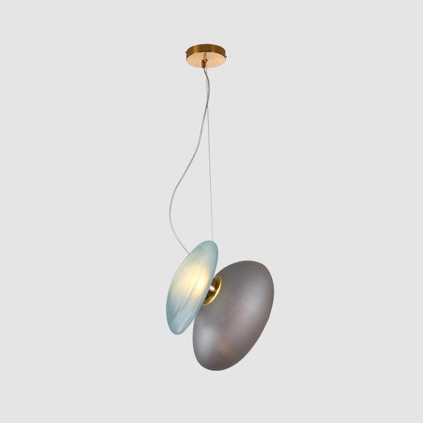 Modern Pendant Light Frosted Glass Adjustable Height 15