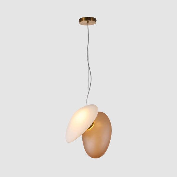 Modern Pendant Light Frosted Glass Adjustable Height 17