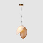 Modern Pendant Light Frosted Glass Adjustable Height 17