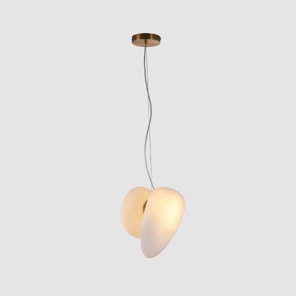 Modern Pendant Light Frosted Glass Adjustable Height 21