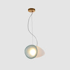 Modern Pendant Light Frosted Glass Adjustable Height 25