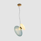 Modern Pendant Light Frosted Glass Adjustable Height 26