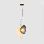 Modern Pendant Light Frosted Glass Adjustable Height 28
