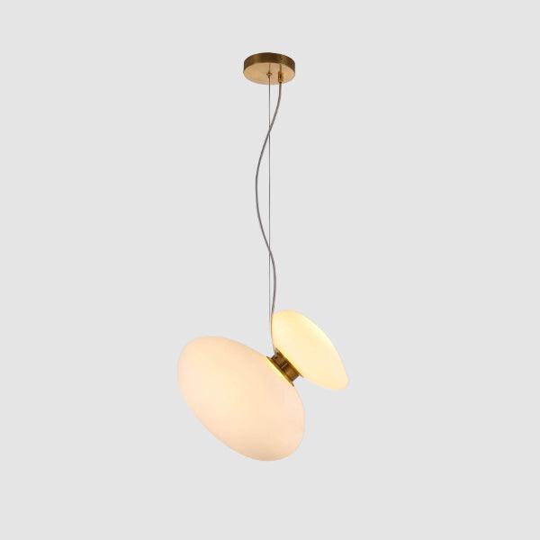 Modern Pendant Light Frosted Glass Adjustable Height 30