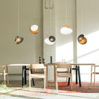 Modern Pendant Light Frosted Glass Adjustable Height 4