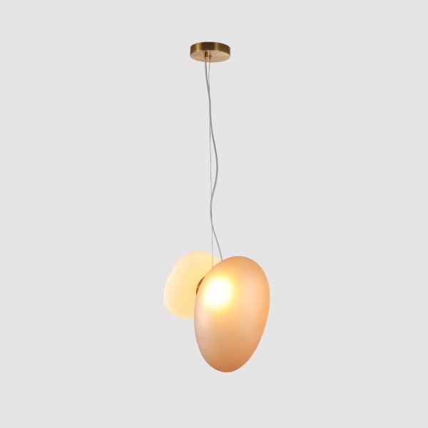Modern Pendant Light Frosted Glass Adjustable Height 9