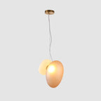 Modern Pendant Light Frosted Glass Adjustable Height 9