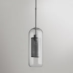 Modern Pendant Light Glass Adjustable Height Elegant Design 0