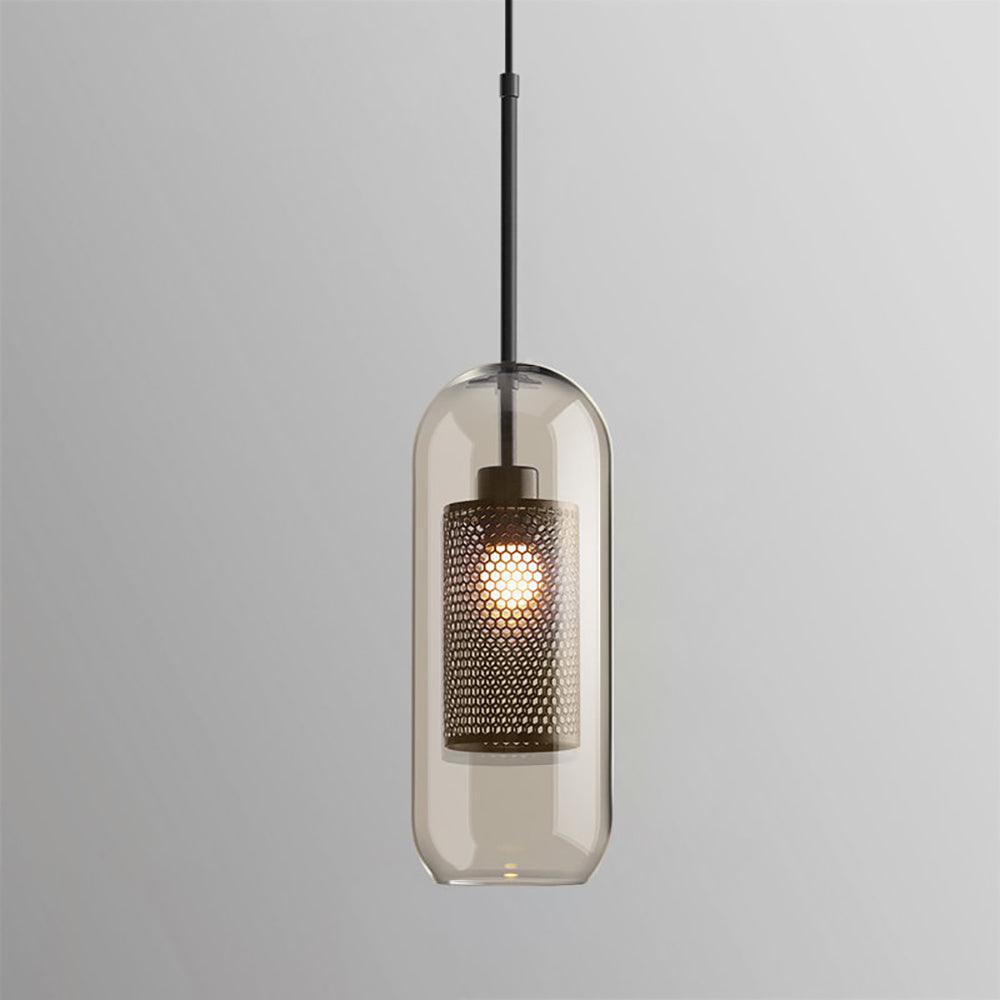 Modern Pendant Light Glass Adjustable Height Elegant Design 19