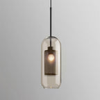 Modern Pendant Light Glass Adjustable Height Elegant Design 19