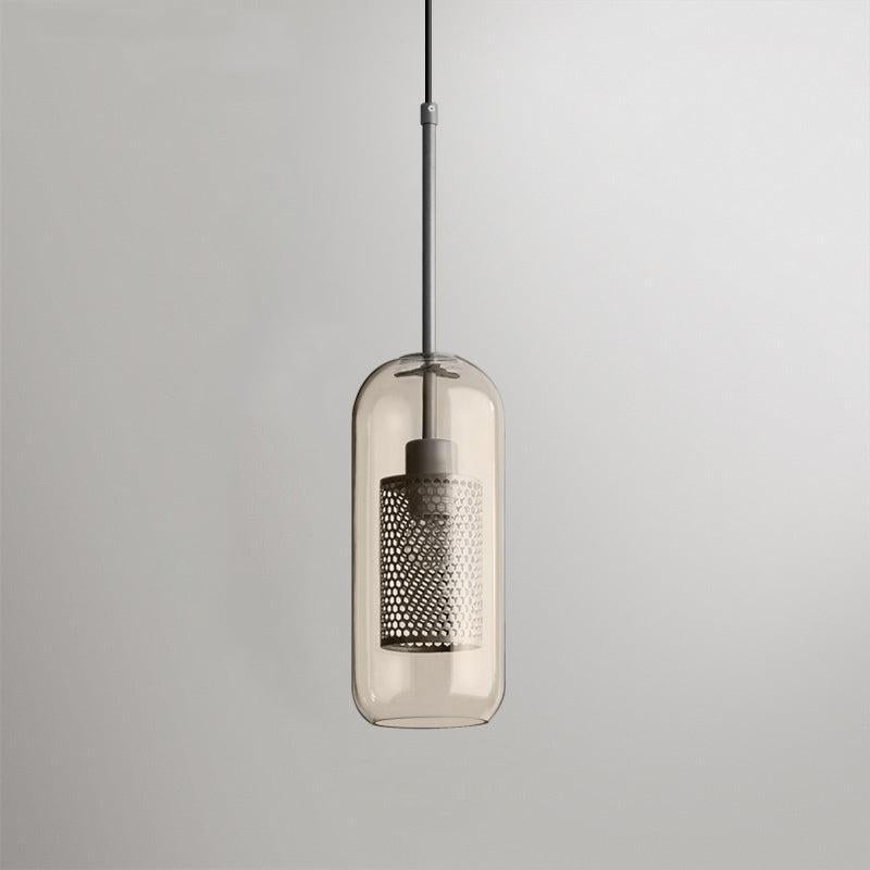Modern Pendant Light Glass Adjustable Height Elegant Design 21
