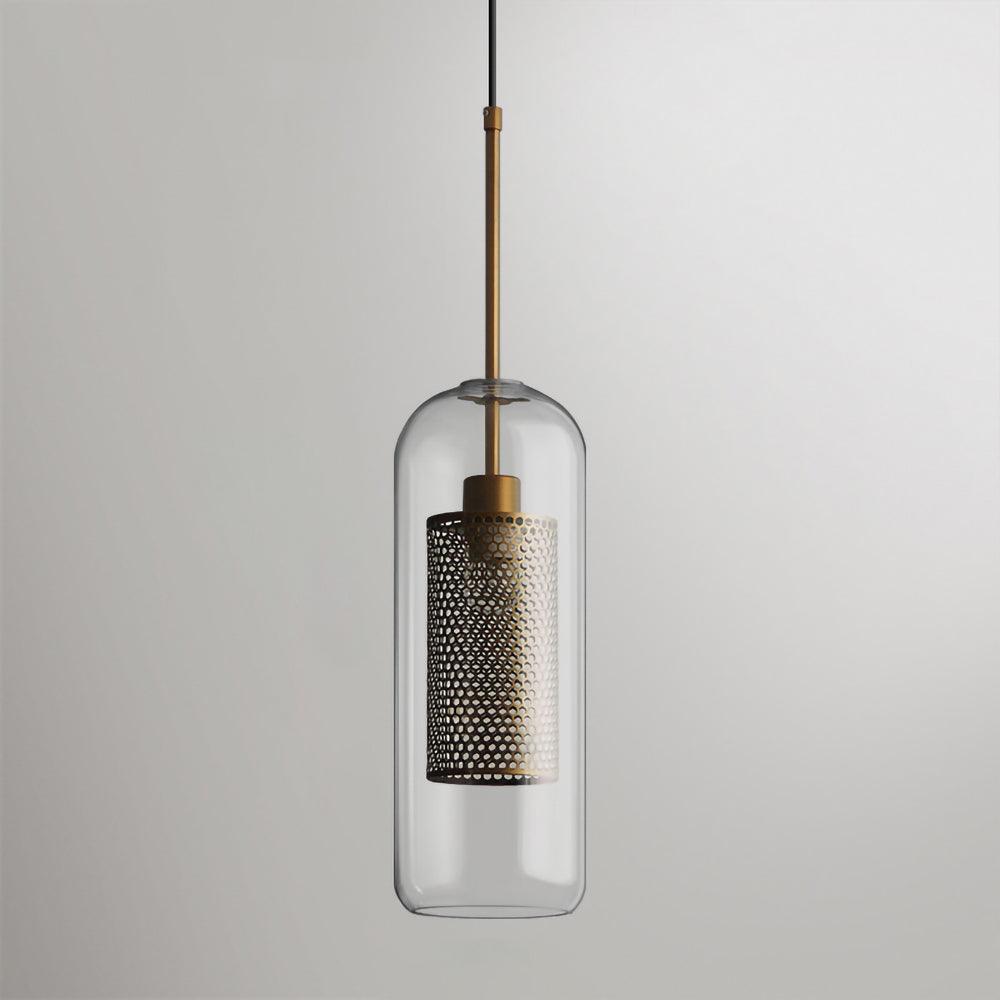 Modern Pendant Light Glass Adjustable Height Elegant Design 23