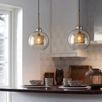 Modern Pendant Light Glass Adjustable Height Elegant Design 5