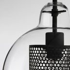 Modern Pendant Light Glass Adjustable Height Elegant Design 8
