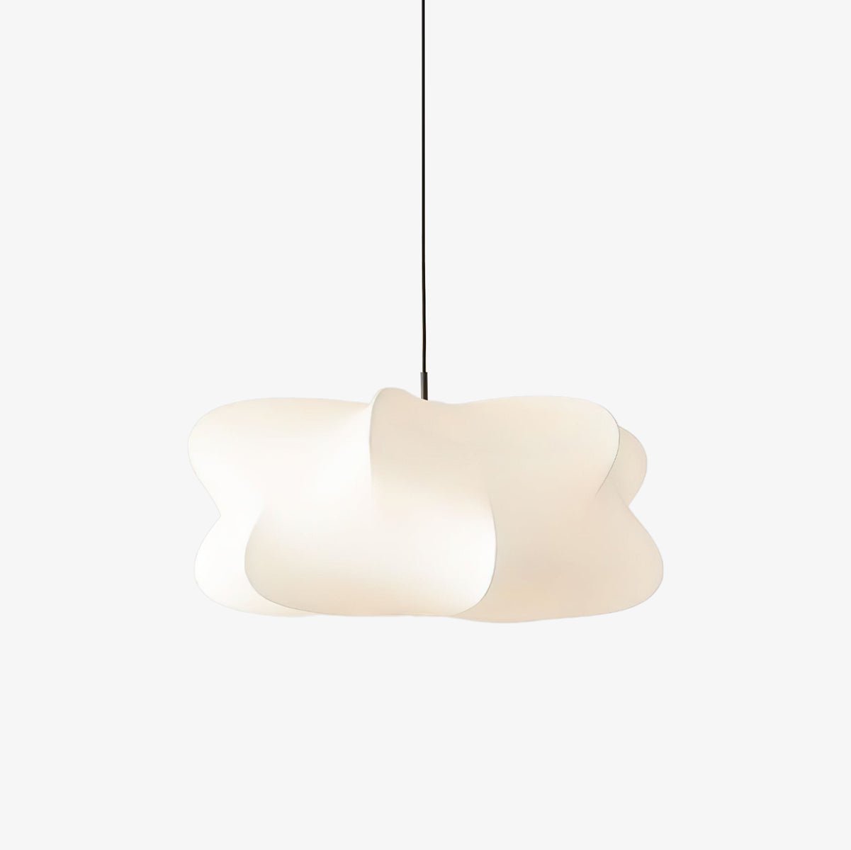 Modern Pendant Light Silk Adjustable Height Cloud Design 1