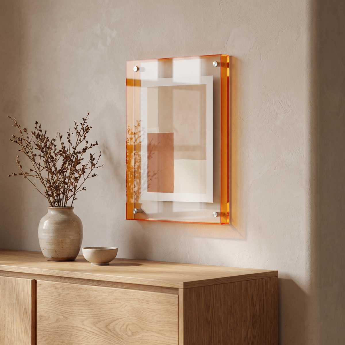 Modern Photo Frame Acrylic Vibrant Edge 27