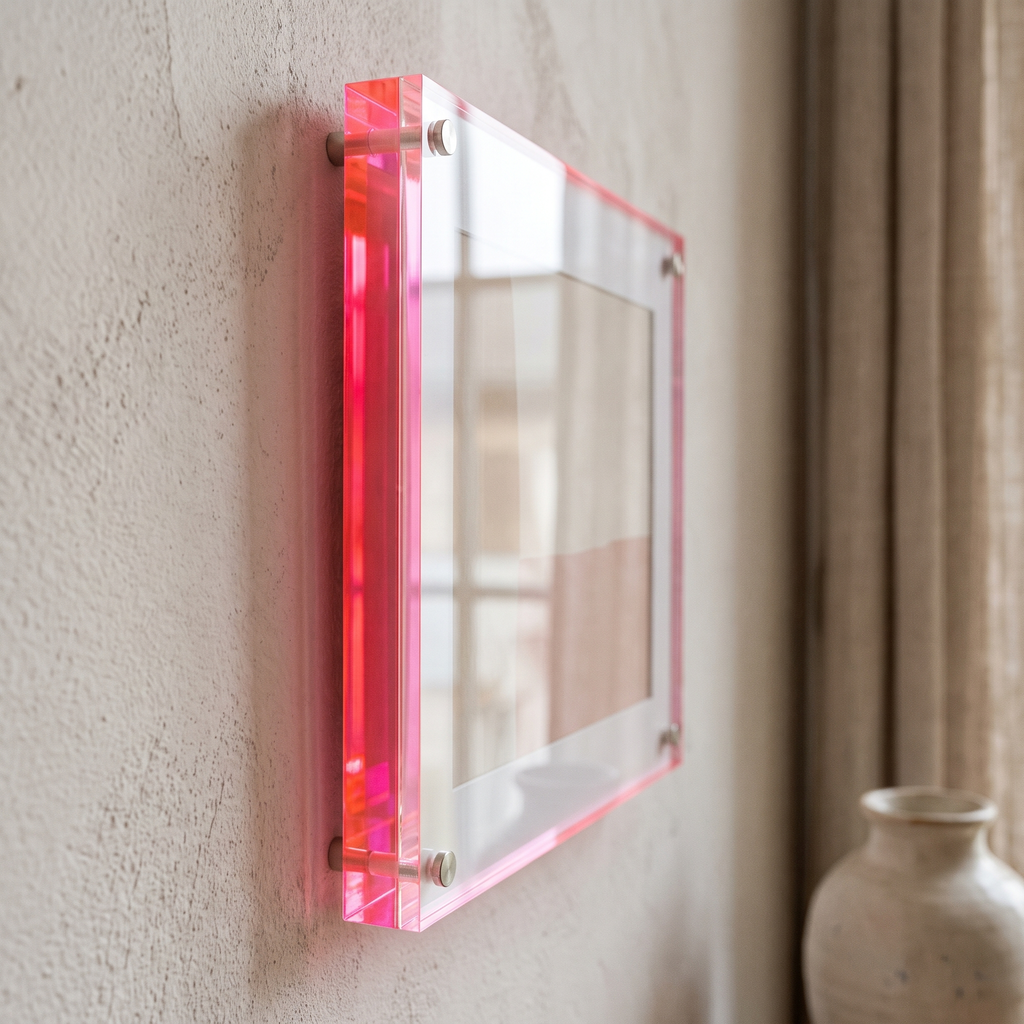 Modern Photo Frame Acrylic Vibrant Edge 32