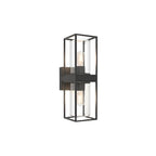Modern Rectangular Black Outdoor Wall Lamp - IP65 Waterproof Exterior Wall Light for Year-Round Use 0