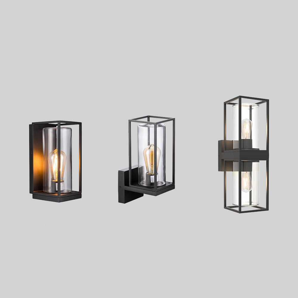 Modern Rectangular Black Outdoor Wall Lamp - IP65 Waterproof Exterior Wall Light for Year-Round Use 3