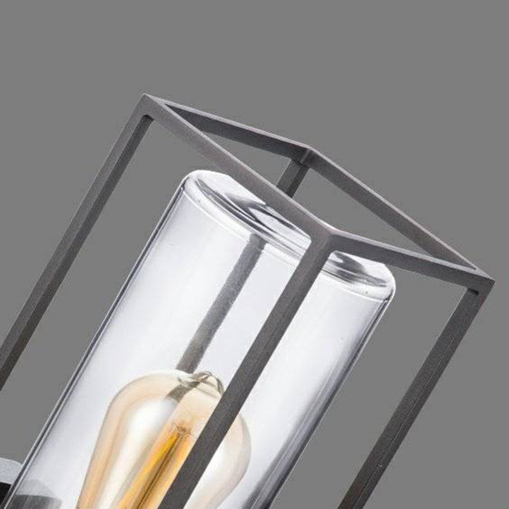 Modern Rectangular Black Outdoor Wall Lamp - IP65 Waterproof Exterior Wall Light for Year-Round Use 7