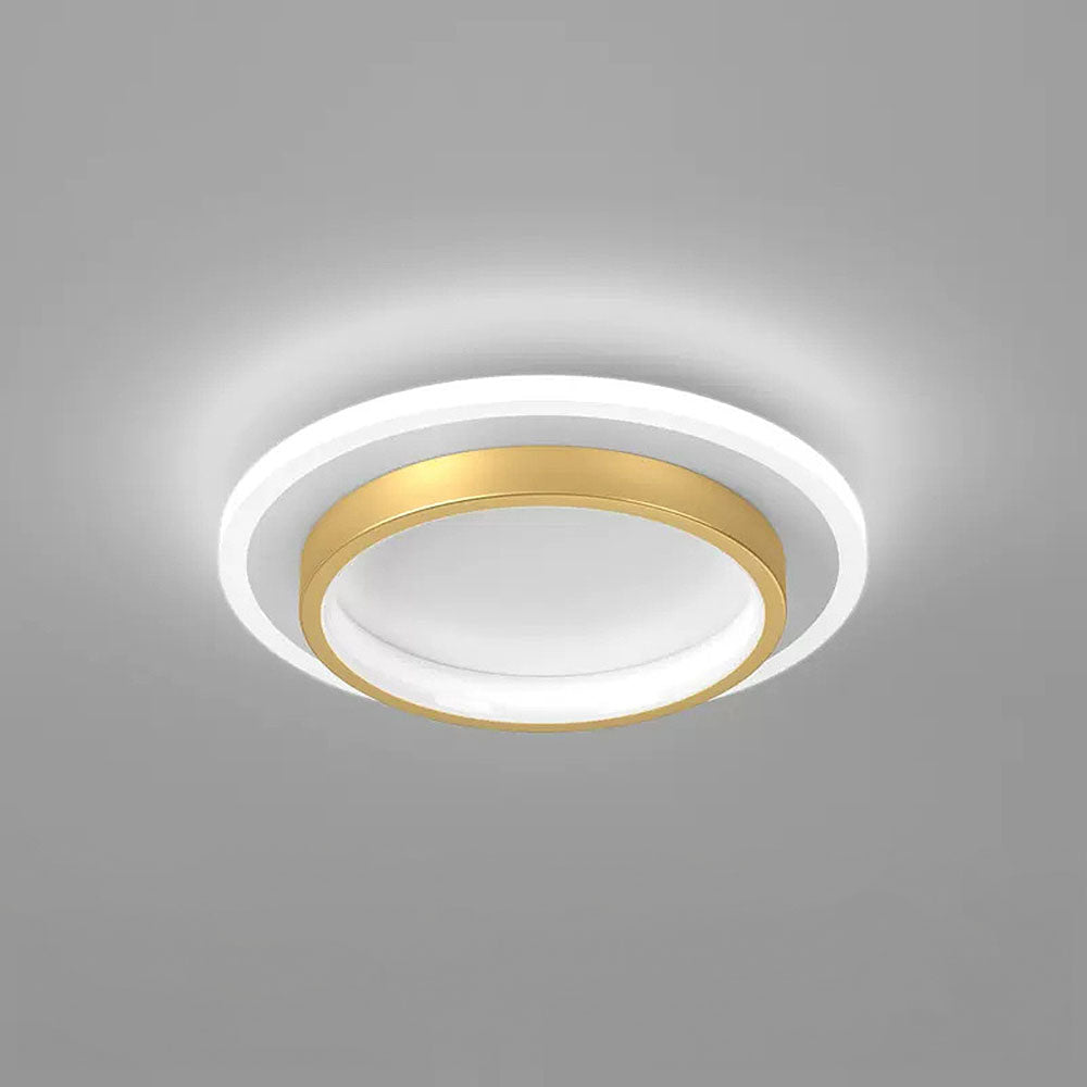 Modern Round LED Ceiling Light Fixture with Metal Frame and Acrylic Diffuser - 10W/20W 10