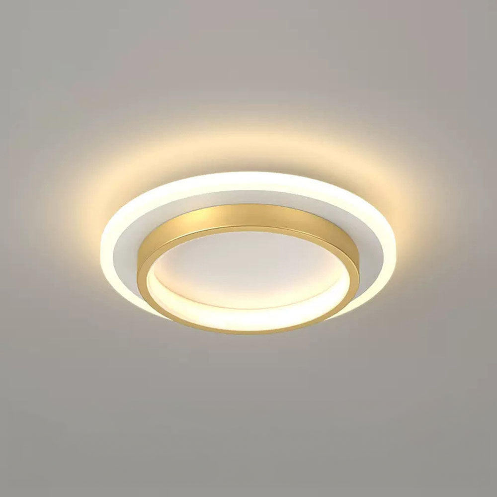 Modern Round LED Ceiling Light Fixture with Metal Frame and Acrylic Diffuser - 10W/20W 13