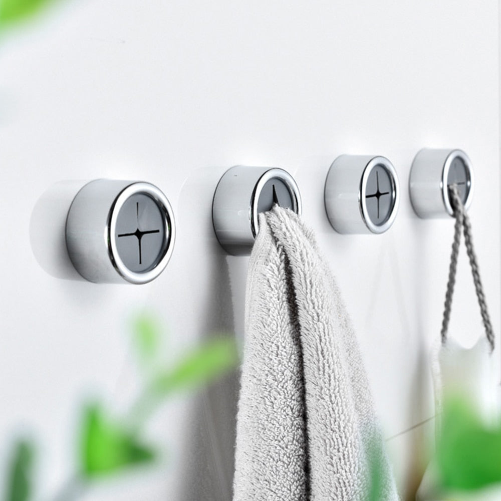 Modern Self-Adhesive Towel Holder Resin Set of 3 0