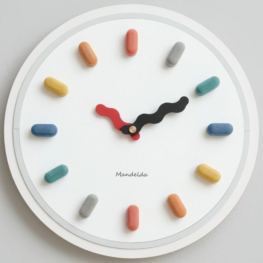 Modern Silent Wall Clock Acrylic 33cm 98