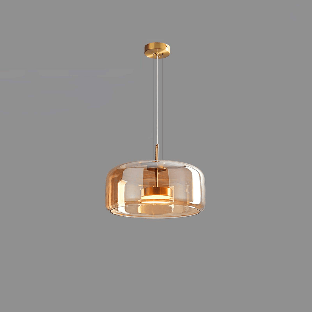 Modern Smoked Glass Pendant Lamp – Adjustable Height Kitchen Pendant Lighting for Contemporary Spaces 11