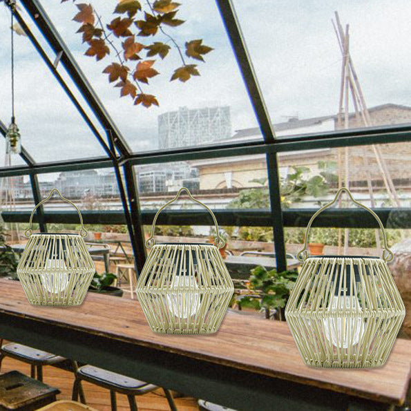 Modern Solar Garden Lantern - Waterproof Outdoor Light with Built-in LED for Eco-Friendly Illumination 6