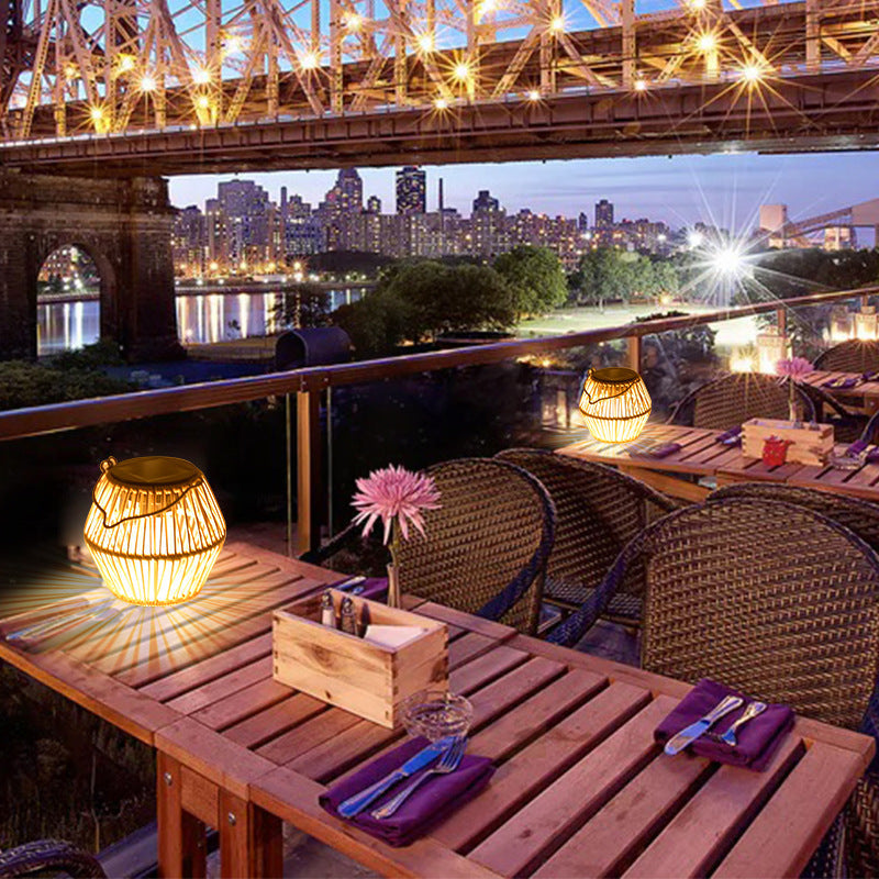 Modern Solar Garden Lantern - Waterproof Outdoor Light with Built-in LED for Eco-Friendly Illumination 8