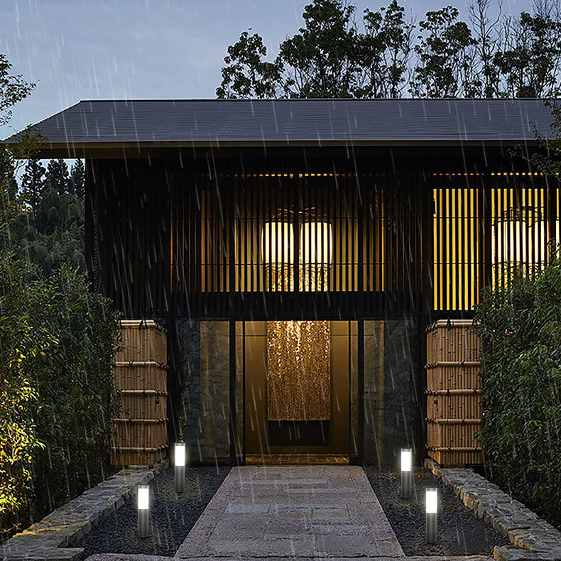 Modern Solar Garden Light – Waterproof LED Outdoor Fixture for Pathways and Patios, Stainless Steel Design 4