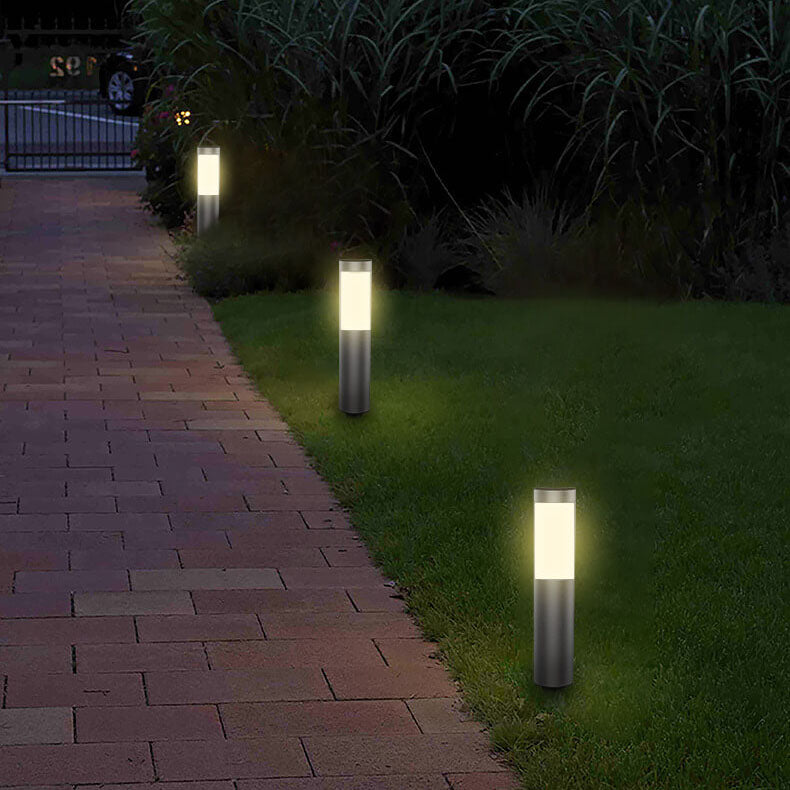 Modern Solar Garden Light – Waterproof LED Outdoor Fixture for Pathways and Patios, Stainless Steel Design 5