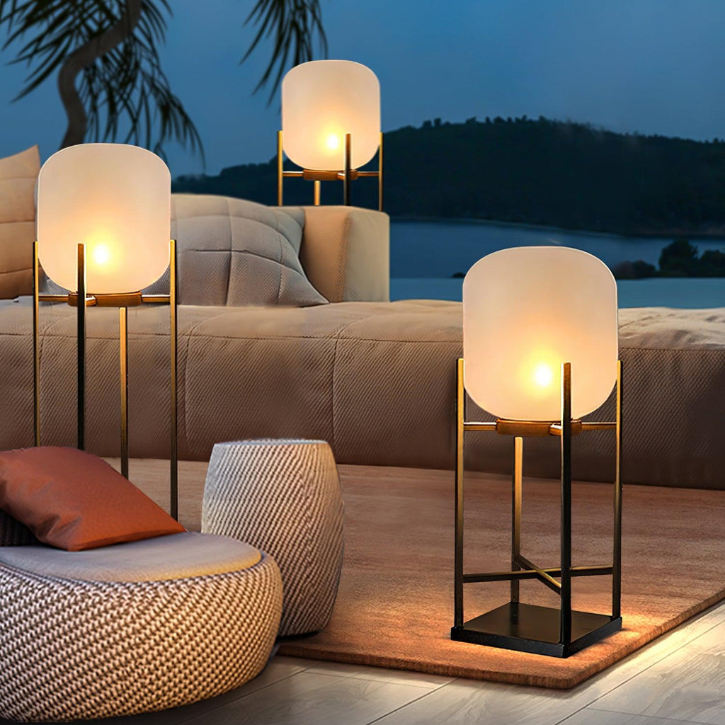 Modern Solar Outdoor Lantern Stainless Steel Waterproof 2
