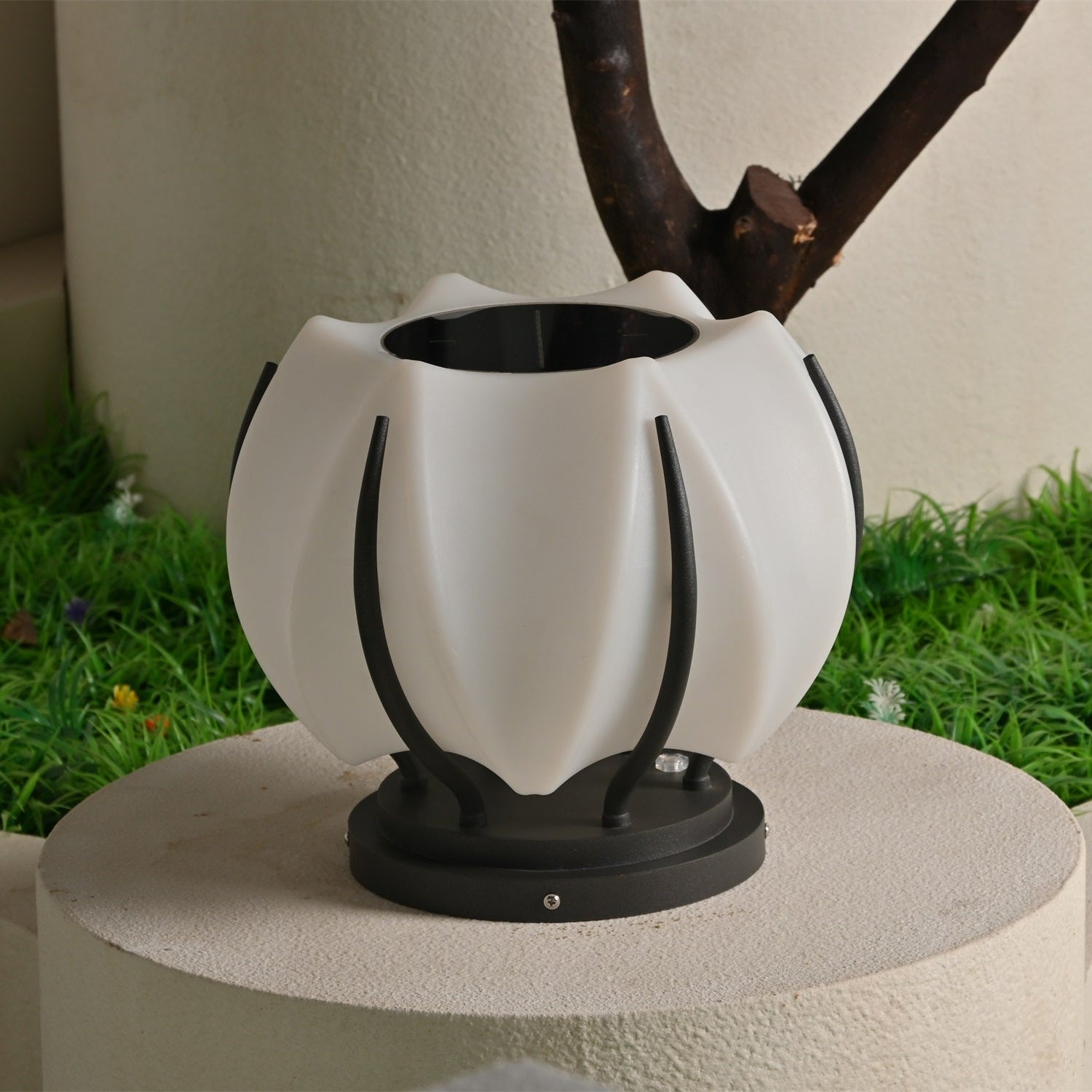 Modern Solar Outdoor Lantern Stainless Steel Waterproof 3